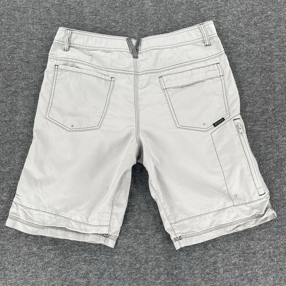 Prana Outpost Shorts Men's 33 Gray Cargo Hiking Utility Gorpcore Outdoor Pocket